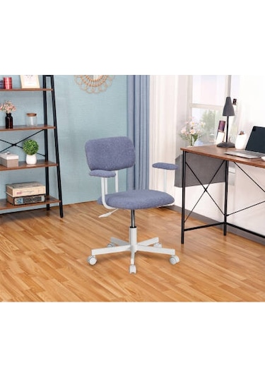 Teddy Ofis Ve Çalışma Sandalyesi-mavi 64x74-83x63 Cm