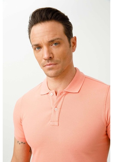 Igs Standart Erkek Polo Yaka Tişört Yavruağzı