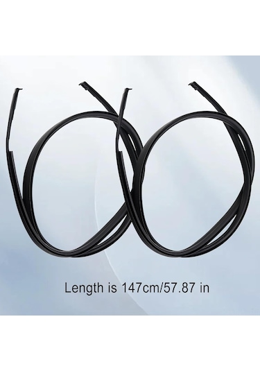 Gajeena Toyota Yaris Sedan 2007-2011 İçin Siyah Kauçuk Tavan Kenar Şeritleri Sol+sağ - Su Ve Çöp Engelleme, Dayanıklı Oto Aksesuarı