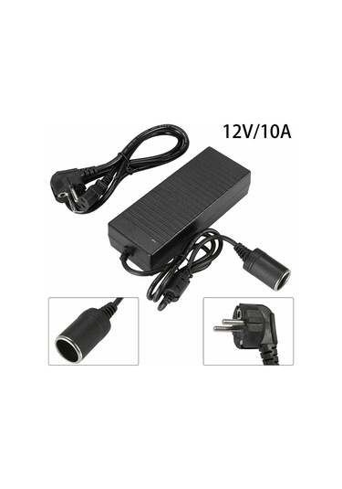 Geeksen 220v'den 12v 10a'ya Evsel Geri Dönüştürücü, Araç Elektrikli Aletler İçin Güç Kaynağı Süpürge, Kameralar