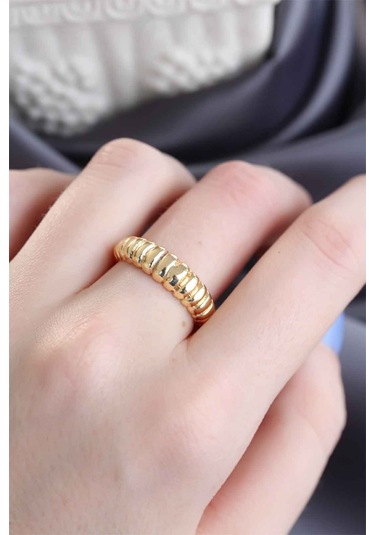 Altın Renk Ayarlamalı Burgu Kadın Yüzük - Tj-byk1503 Çok Renkli