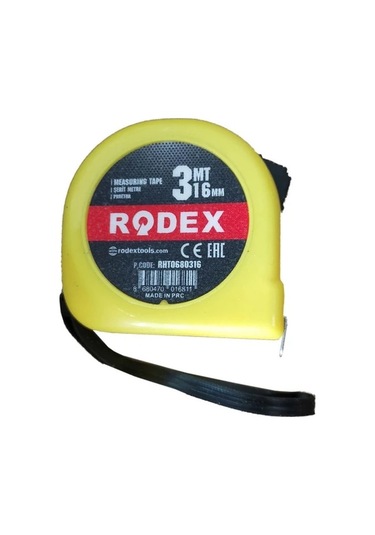 Rodex Şerit Metre 16mm 3 Metre