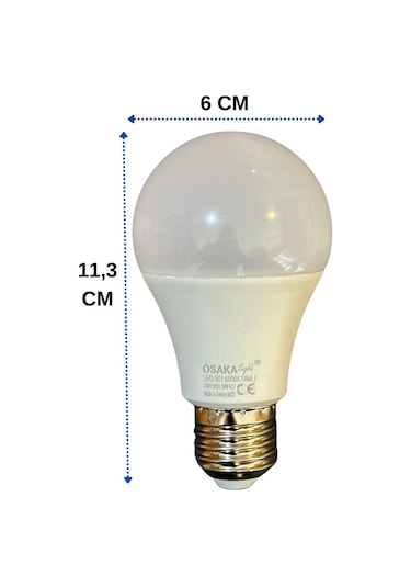 Osaka 10w 75w 6500k Beyaz Işık E27 Duylu Dim Edilebilir Led Ampul
