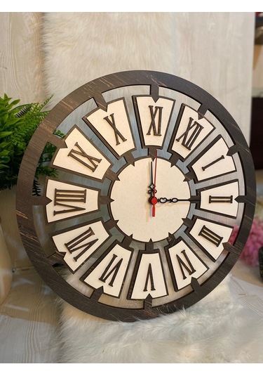 Lavinta54 Kişiye Özel Dekoratif Ahşap Duvar Saati (539899958) Ahşap