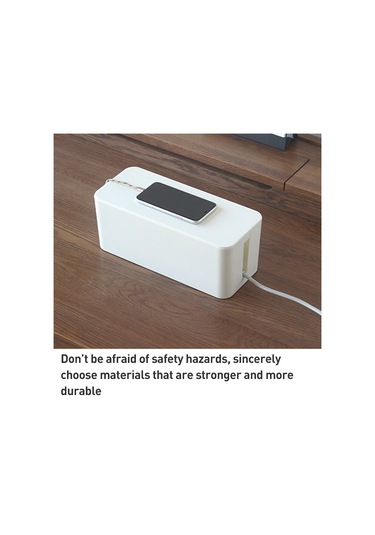 Sones Kablo Düzenleyici Saklama Kutusu Priz Bağlantı Kutusu, Boyut: Orta Bambu Beyazı