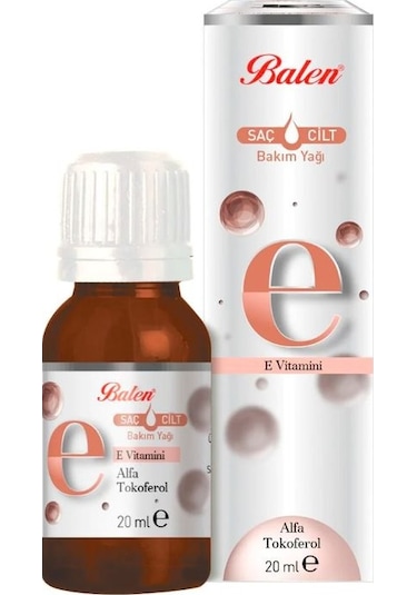 Balen E Vitamini Saç ve Cilt Bakım Yağı 20 ML
