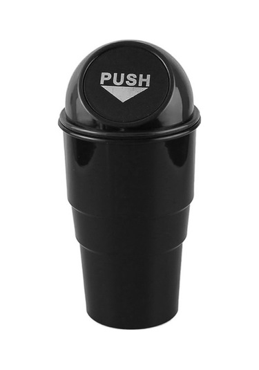 Createtech Tutucu Siyah Otomobil Depolama Kutusu - Evrensel Araç Çöp Kovası