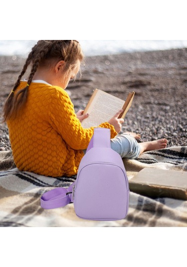 Suntek Çocuklar Için Çapraz Askılı Çanta Sevimli Hediye Mor