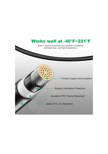 Dianziye Güneş Paneli Mc4 Y Tipi Dalga Bağlayıcı Seti - 30a, Ip67 Su Geçirmez, 14-10 Awg Kablolar İçin, 1 Adet Erkek & 3 Adet Dişi Ve Tam Zıt Çift