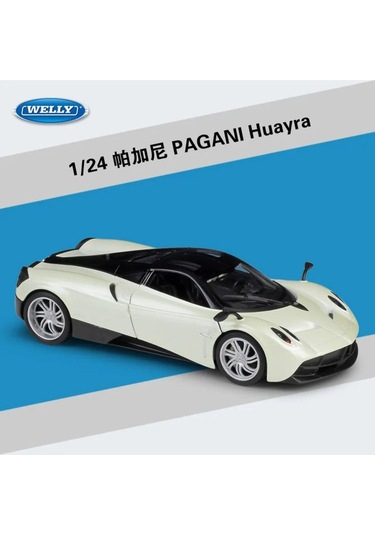 Pagani Huayra 1:24 Model Araç Beyaz Renk Koleksiyon