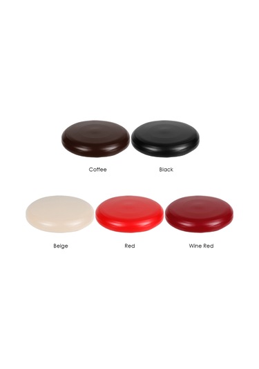 Yuvarlak Elastik Pu Deri Tabure Kılıfı Sentetik Bar Taburesi Koltuk Kılıfı Yemek