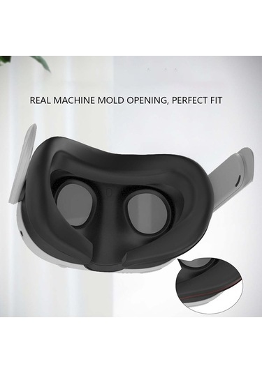 Pazly Meta Quest 3 Vr Kulaklık Ter Önleyici Kapak - Kırmızı Yumuşak Göz Maskesi Kırmızı