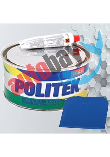 Politek Polyester Çelik Macun Sarı  500 GR