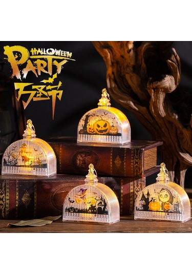 Youtek Halloween El Feneri Çocuklar İçin Parlayan Adam Kemik Figürü Partide Dekoratif Alet Diğer