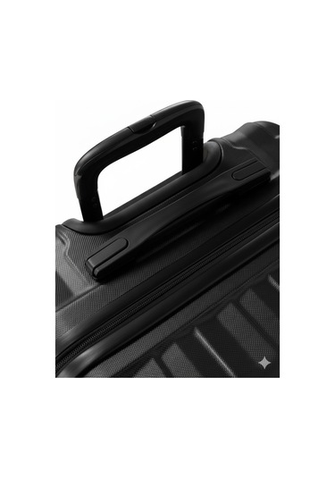 2'li Valiz Seti Büyük Boy - Kabin Boy Siyah-siyah 1167-s Siyah
