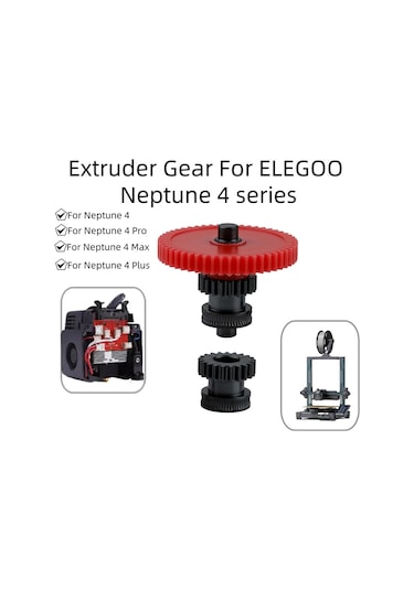 Ximistore9 Elegoo Neptune 4/pro/plus/max Uyumlu Sert Çelik Ekstruder Dişli Seti - Hassas Besleme, Dayanıklı Ve Sorunsuz Extrusion