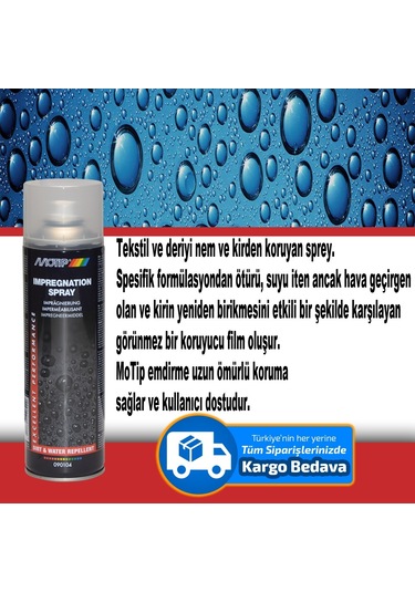 Koltuk Döşeme Koruyucu Sprey 500 Ml Motip