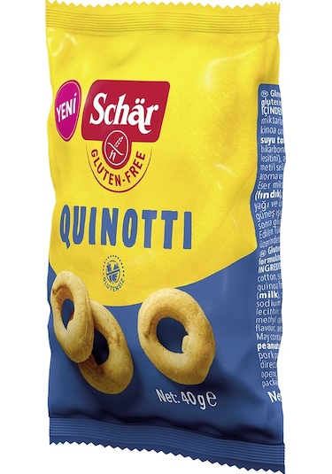 Schar Quinotti Glutensiz Kinoalı Halka Kraker 12 x 40 G