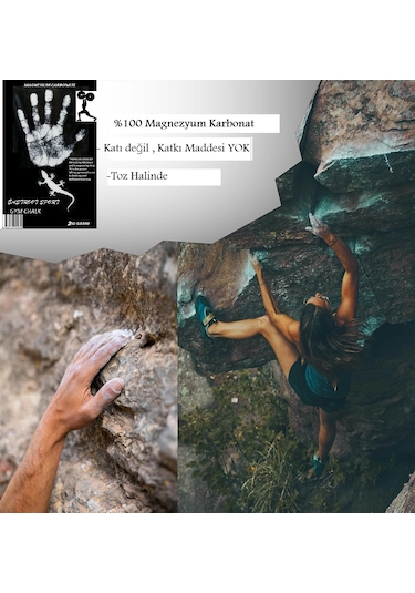 Magnezyum Tırmanma Tozu Eastroot Gym Chalk 1000 Gram Çok Renkli