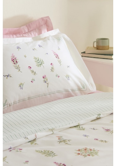 Karaca Home Le Mans %100 Pamuk Çift Kişilik Nevresim Takımı Pembe Pembe