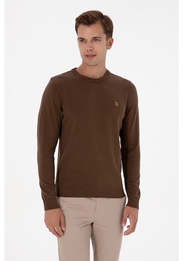U.s. Polo Assn. Erkek Kahverengi Kazak /triko 50313713-vr029 Kahverengi