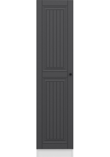 Minar Kale 1 Kapaklı Dolap İlkbahar Mebran 210cm - Beyaz/antrasit - Askılıklı Çok Renkli