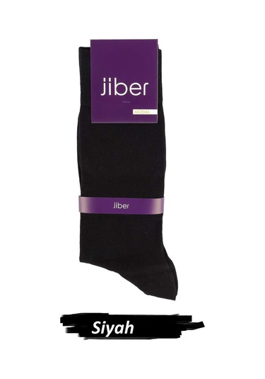 Jiber Erkek Modal Likralı Uzun Çorap 5100 - 12 Adet Siyah
