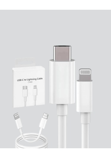 30w Type c Lightning Hızlı Şarj Kablosu 1 2m Apple Uyumlu iPhone