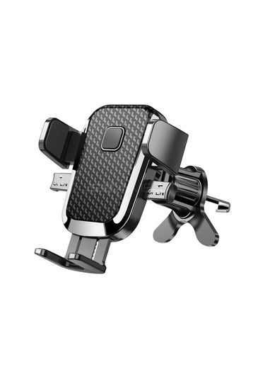 Seametal Araba Hava Çıkışı Telefon Tutucu Klip Dönebilen Cep Telefonu Montaj Braketi Kanca İle Çok Fonksiyonlu Kaymaz Tutucu Standı