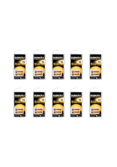 Duracell 13 Numara İşitme Cihazı Pili 6 x 10'lu