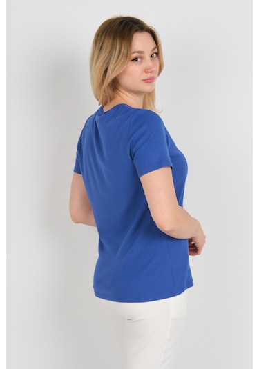 Ella Camelia Kadın Yakası Taş Ve Süs İşlemeli Kısa Kollu Pamuklu Bluz 24e002 Gece Mavisi Gece Mavisi Ella Camelia Kadın Yakası Taş Ve Süs İşlemeli Kısa Kollu Pamuklu Bluz 24e002 Gece Mavisi Gece Mavisi