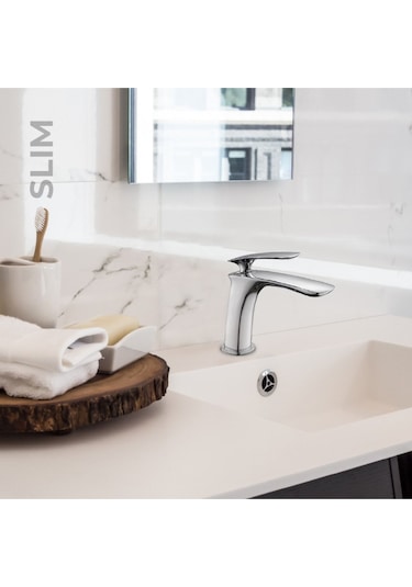 Newarc Slim Lavabo Bataryası Krom