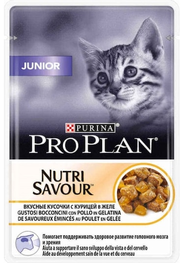 Purina Pro Plan Junior Tavuklu Pouch Yavru Kedi Yaş Maması 85 G
