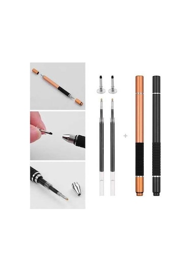 Novahub Altın Renk Wk-125 Çift Fonksiyonlu Dokunmatik Kalem Seti - Telefon & Tablet