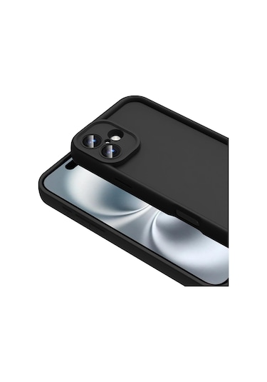 Mobilefix Iphone Uyumlu 16 Plus Kılıf Kamera Korumalı Ananas Kapak - Siyah Siyah