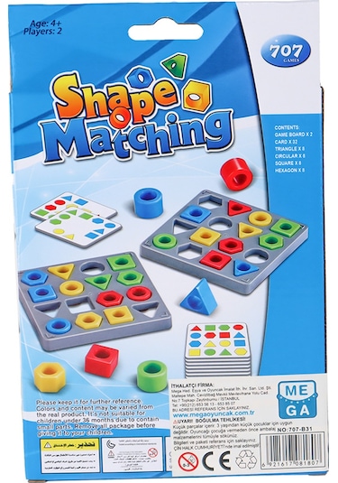 Shape Matching Kutu Oyunu
