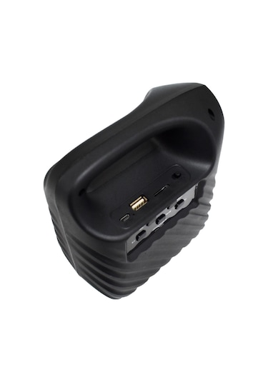 Işıklı 4" Taşınabilir Bluetooth Hoparlör El Fenerli FM Radyo