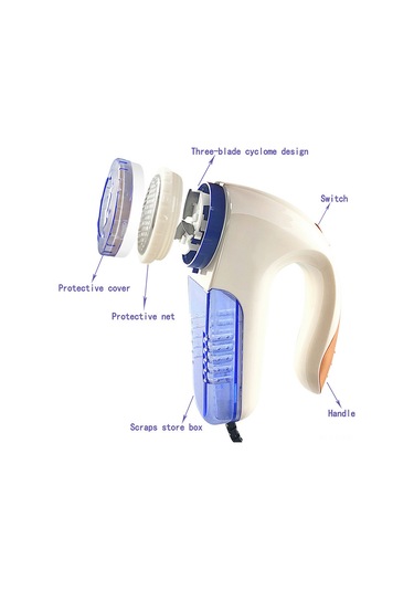 Neevoyu Elektrikli Kumaş Tüy Dikeni - Avrupa Şarjlı, Pilli Olmayan, Fırça Ve Bıçaklı, Kumaş/koltuk/fantezi Tüy Kaybı Temizleyici Beyaz