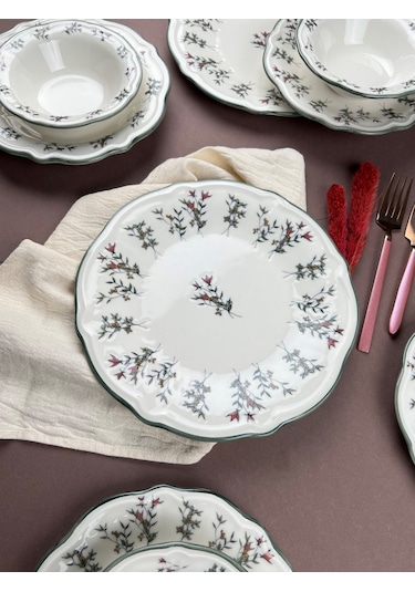 Porser Terra Yemek Takımı 6 Kişilik 24 Parça Fly24ykprs1057 Çok Renkli
