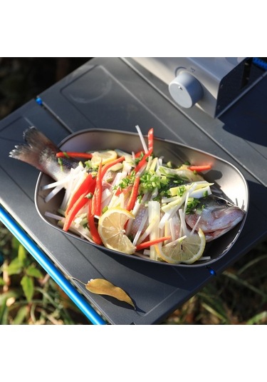 Tongxida Titanium Safari Yemek Tabağı - Ultra Hafif, Sağlıklı, Çakılabilir - Manav, Salata, Balık Servisi İçin Kamp Ve Piknik Çok Renkli