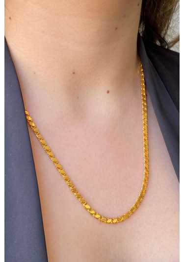 14 Ayar Altın 3.5 Mm Pullu Zincir Kolye