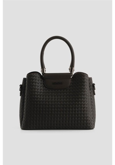 Armine Çanta Örgü 25yd7342 Kahverengi Kahverengi