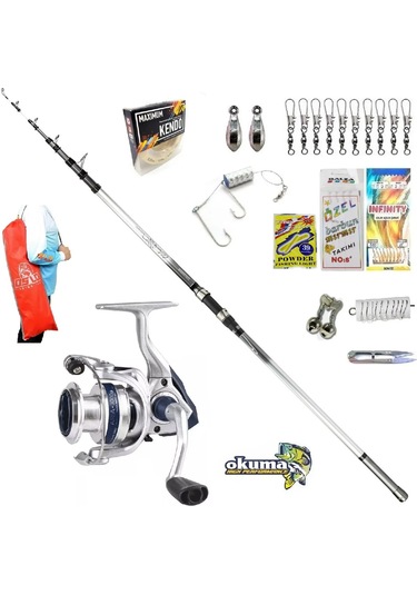 Okuma Aria-6000a Okuma 420cm 100-200gr Kıyı Olta Takımı Seti