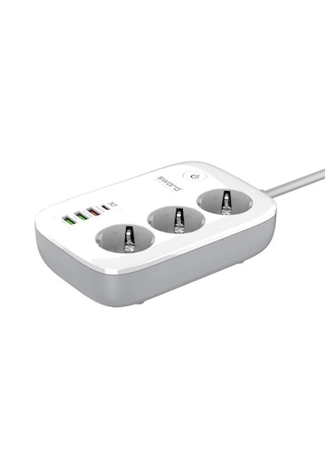 Sword SW-3PU1C 30W Type-C Akım Korumalı 3'lü Wi-Fi Akıllı Priz 2 M