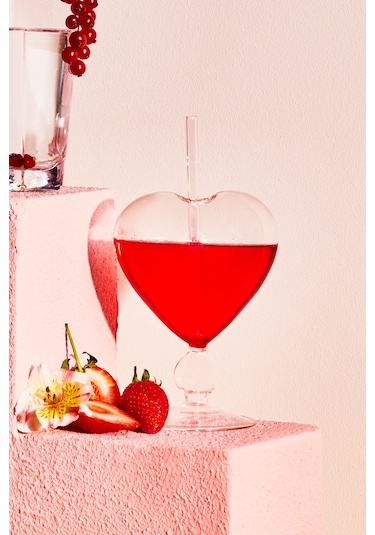 Karaca  Love Pipetli Kokteyl Bardağı Şeffaf 200 ml