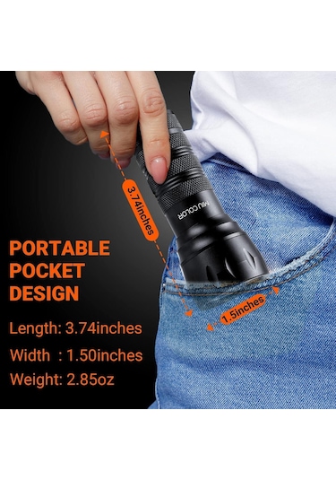 Valkyrie 21 Led 1. Kalite 395nm Güneş Işığı Ultraviyole Uv El Feneri - Blacklight - Çok Amaçlı Siyah