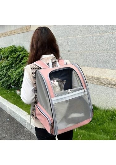 Honeybeeshop Siyah Nefes Alabilir Kedi Sirt Cantasi Tasinabilir Katlanabilir Kedi Tasima Cantasi Seyahat Icin Guvenli Malzemelerden Uretilmistir