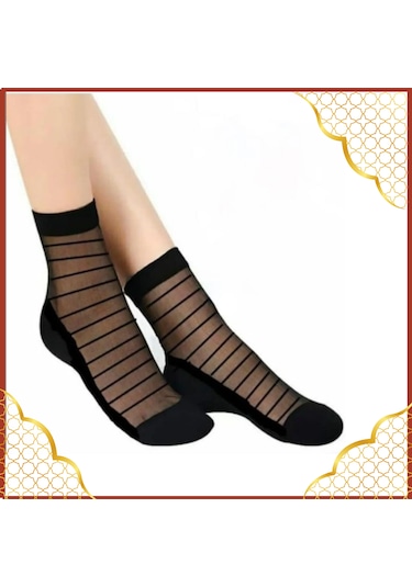 Miss Lana Kadın Desenli Tül Çorap 6'lı Paket Yeni Sezon ASORTİ