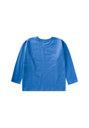 Mevsimlik Basic T-shırt 2-10 Yaş Mavi Mavi