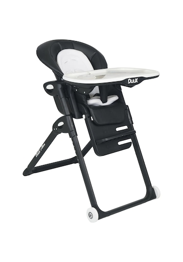Duux Alkon Yatarlı Portatif Katlanabilen Yükseklik Ayarlı Mama Sandalyesi Siyah